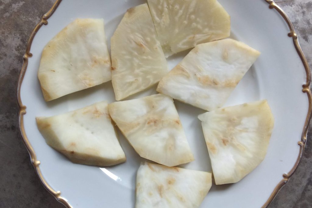 Scaloppine di sedano rapa alla birra