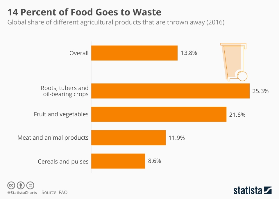 FAO Food Waste 2016 | Scarti alimentari e impatto ambientale: cosa fare?