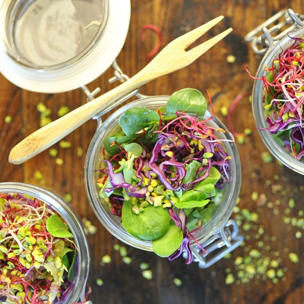 Rainbow Salad (insalata arcobaleno in barattolo)