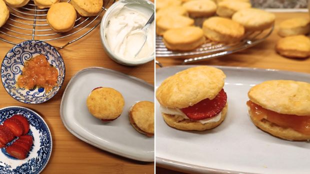 Scones, panna e fragole... perfetti per l'ora del tè, ma anche brunch