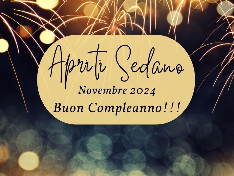 “Apriti Sedano” compie 1 anno!&nbsp;🧁